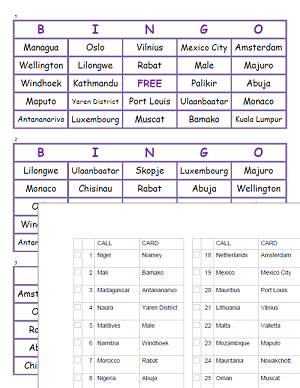 Countries and Capitals
