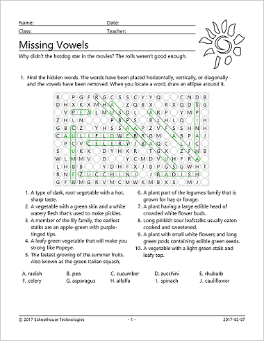 Missing Vowels