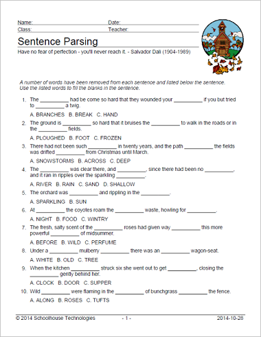 Sentence Parsing